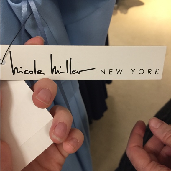 Nicole Miller Mew York Cold Shoulder Mermaid Gown - Picture 6 of 6